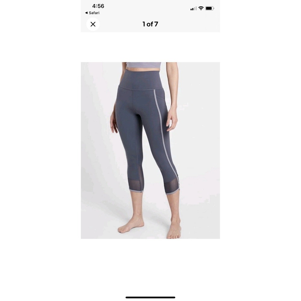Athleta Salutation Stash Pocket II Intention Capri XSMALL Medieval Violet